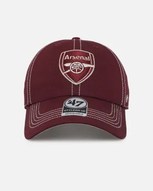 47 Brand Arsenal Football Club 47 Clean Up Strapback Dark Maroon