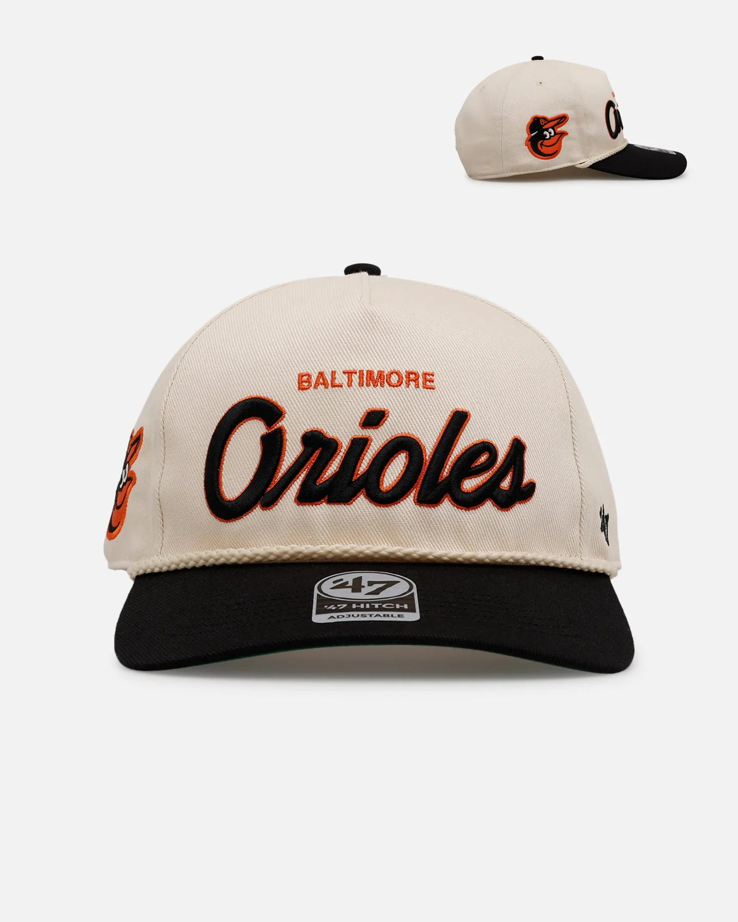 47 Brand Baltimore Orioles 'MLB Opening Day' Script Hitch Snapback Natural