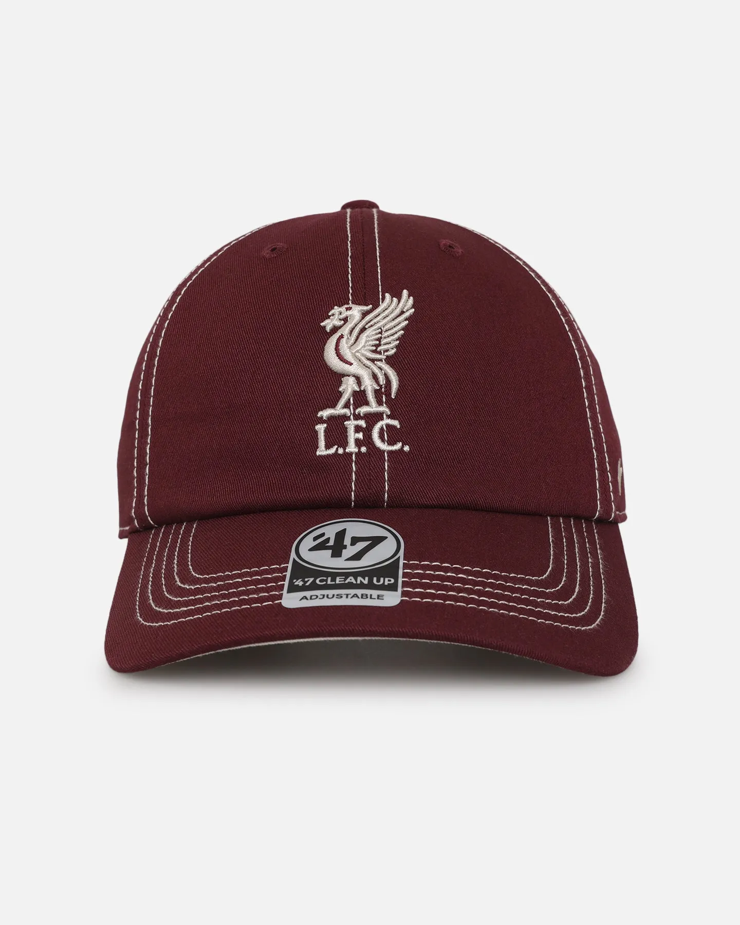 47 Brand Liverpool Football Club 47 Clean Up Strapback Dark Maroon