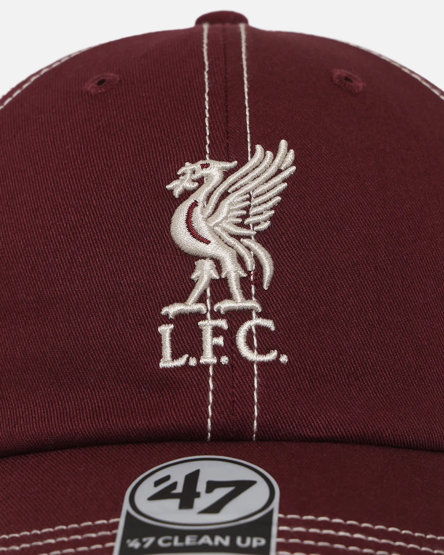 47 Brand Liverpool Football Club 47 Clean Up Strapback Dark Maroon