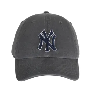 47 Brand New York Yankees Cleanup Adjustable Hat - Graphite. Navy