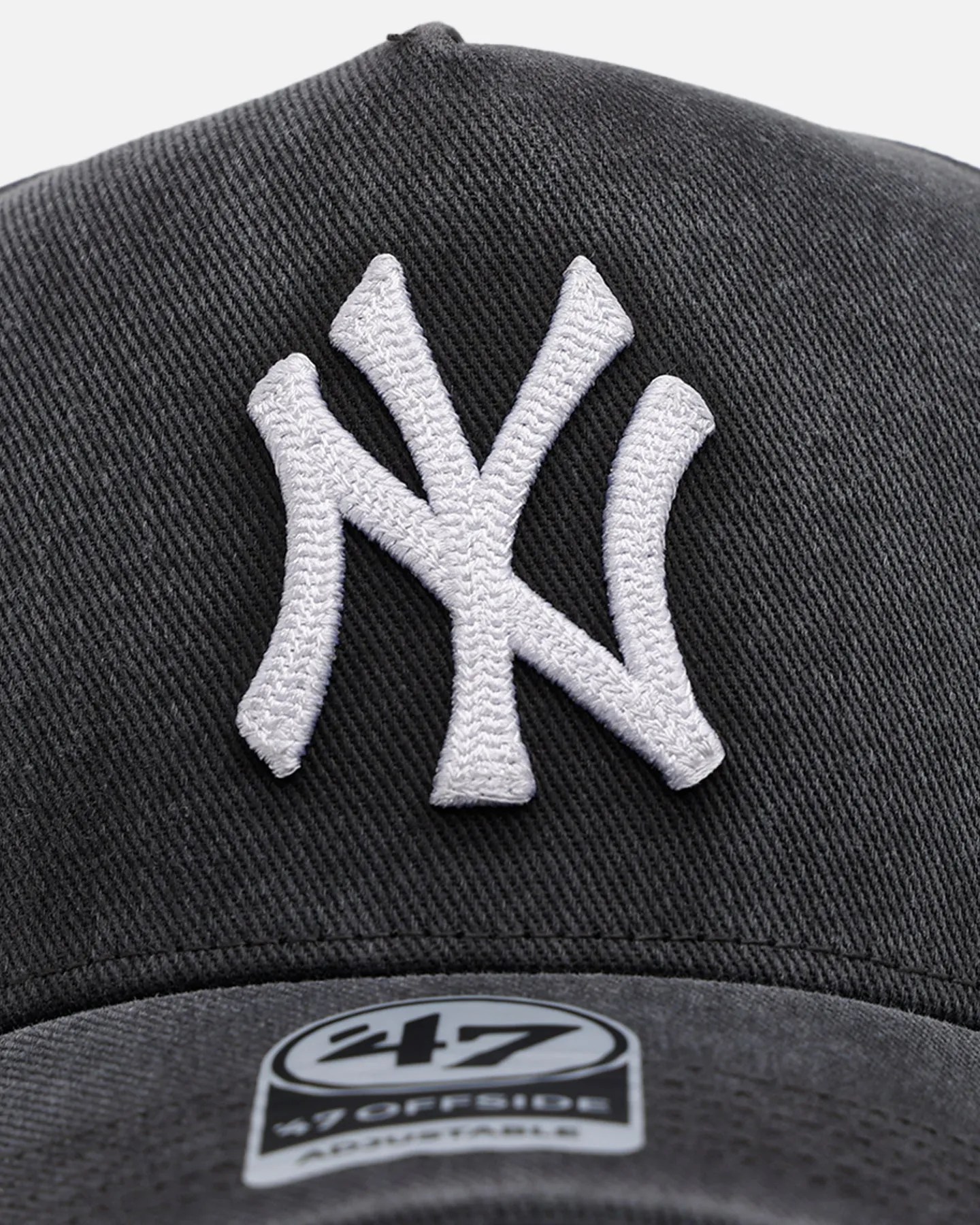47 Brand New York Yankees 'Washed Black' Offside DT Snapback Washed Black