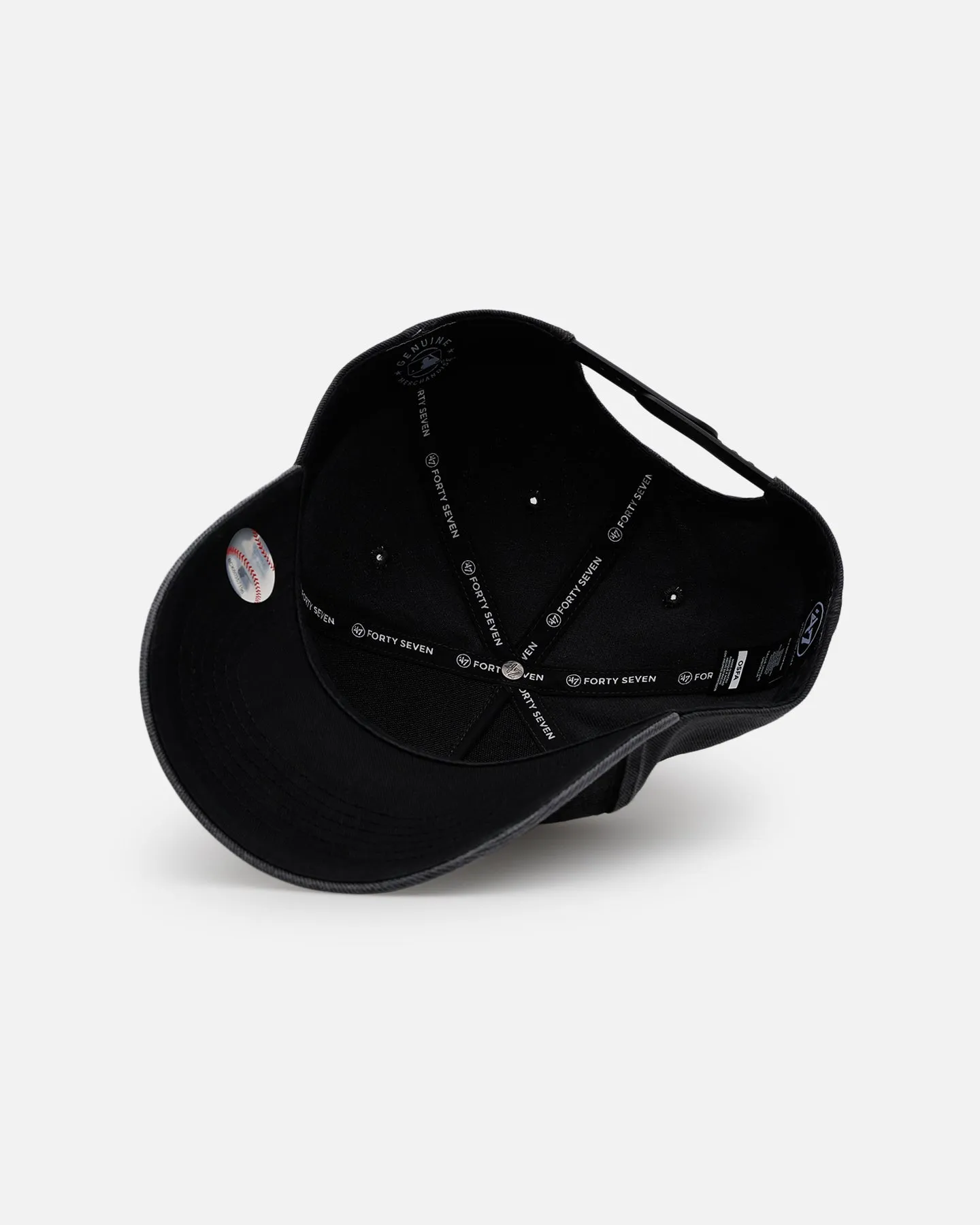 47 Brand New York Yankees 'Washed Black' Offside DT Snapback Washed Black