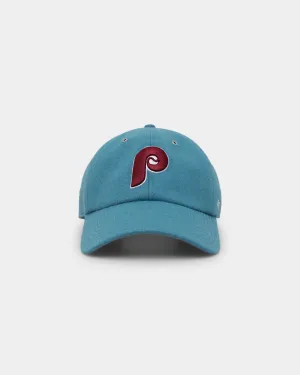47 Brand Philadelphia Phillies Wooly '47 Clean Up Strapback Columbia