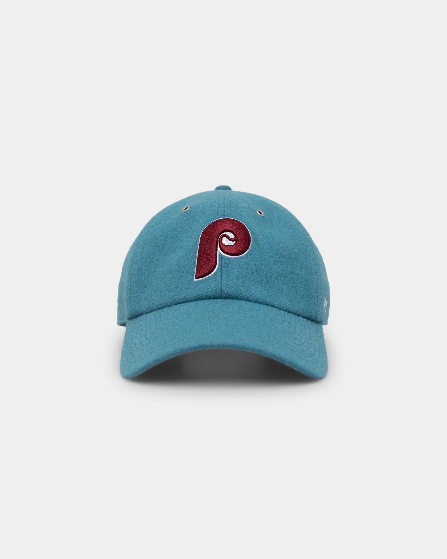 47 Brand Philadelphia Phillies Wooly '47 Clean Up Strapback Columbia