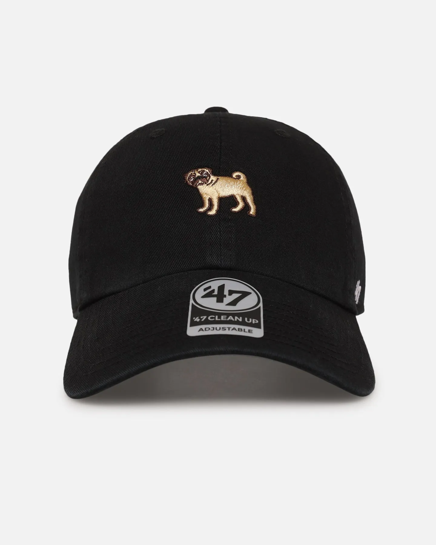47 Brand Pug 'Dog Collection' 47 Clean Up Strapback Black