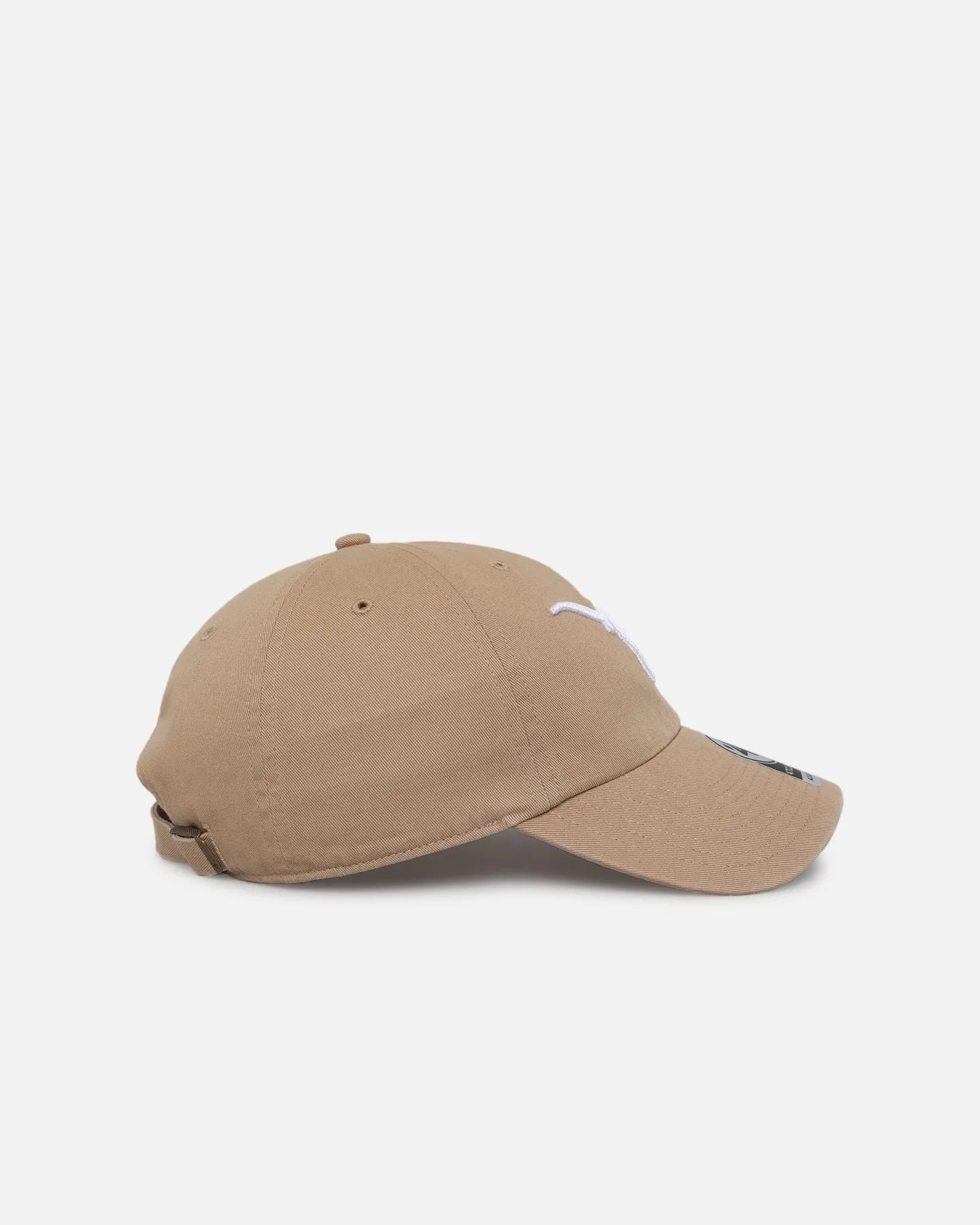 47 Brand Texas Longhorns 47 Clean Up Strapback Khaki/White
