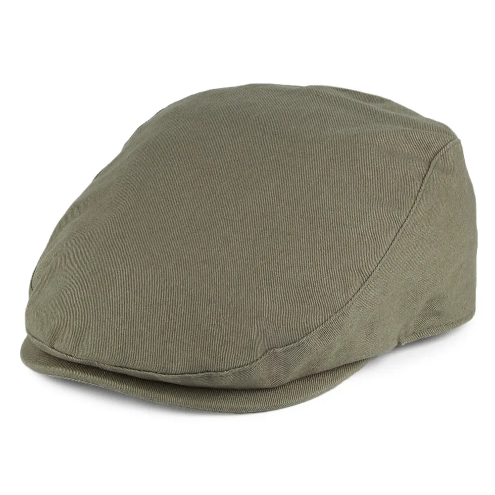 Barbour Hats Finnean Cotton Flat Cap - Olive