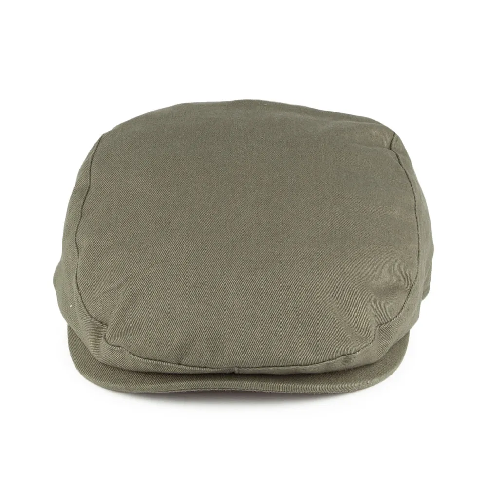 Barbour Hats Finnean Cotton Flat Cap - Olive