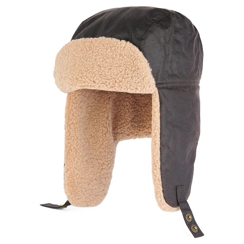 Barbour Hats Morar Waxed Cotton Trapper Hat - Brown