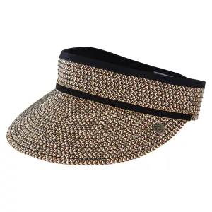 Before Dark Cosmopolitan Braided Visor - Black/Tan