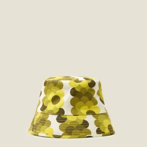 Bucket Hat  - Retro Flower Yellow