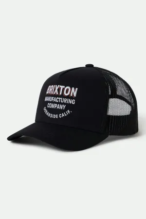 Crest Netplus Trucker Hat - Black/Black