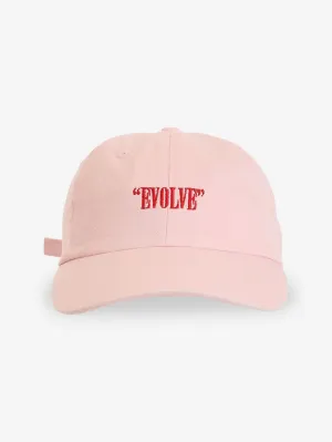 Highly Evolved 6 Panel Cap - Barely Pink