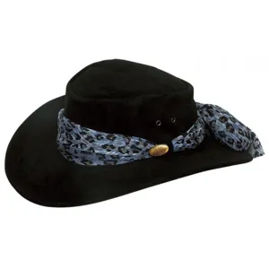 Jacaru Hats Jillaroo Suede - Black