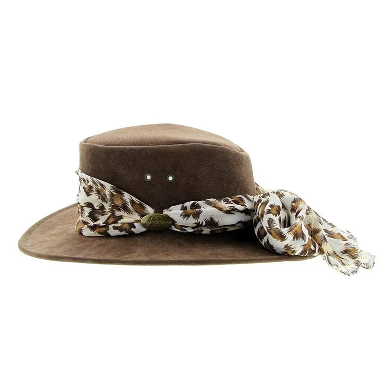Jacaru Hats Jillaroo Suede - Brown