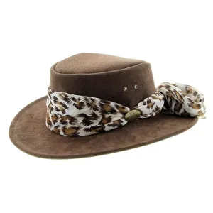 Jacaru Hats Jillaroo Suede - Brown