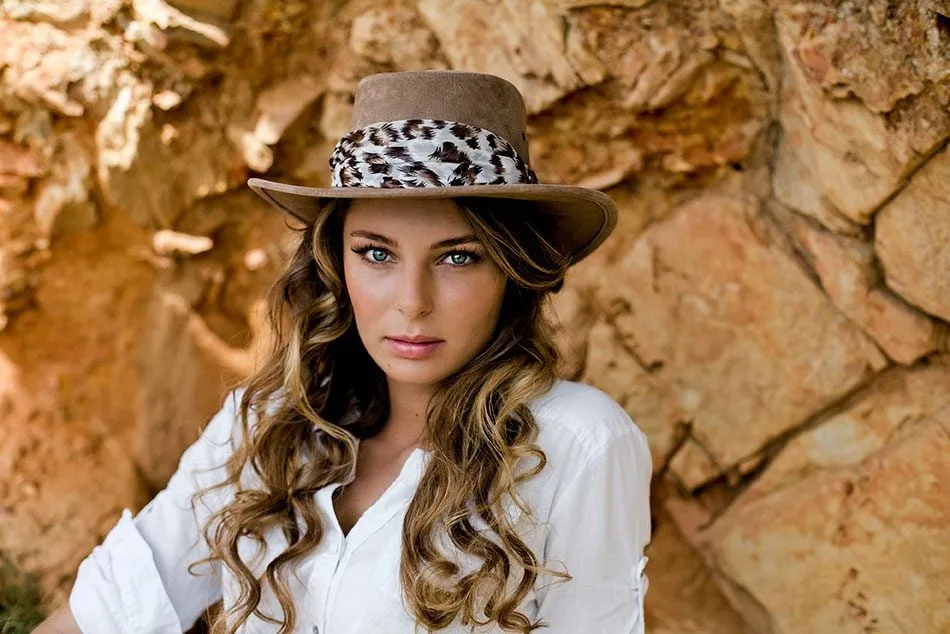 Jacaru Hats Jillaroo Suede - Mushroom