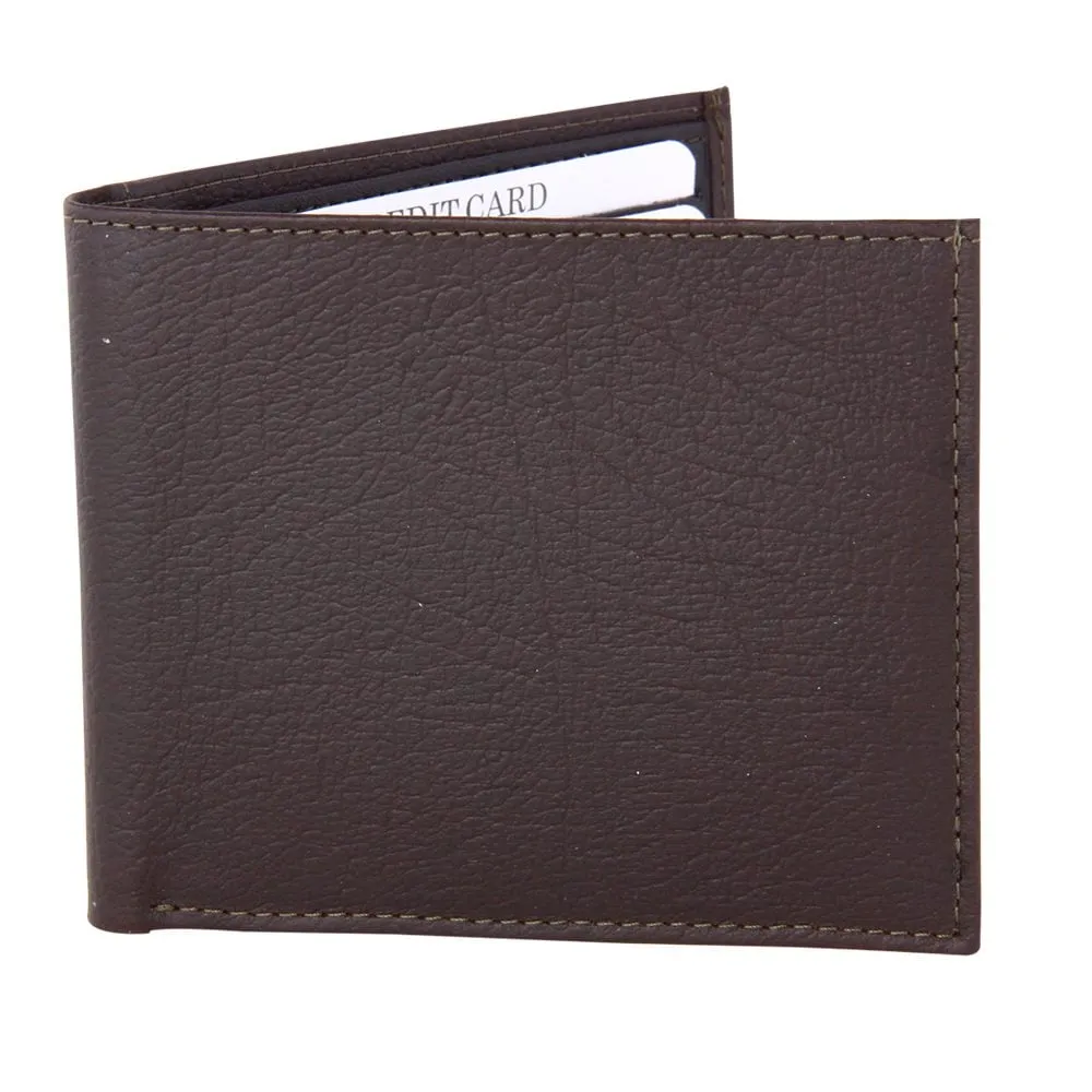 Jacaru Kangaroo Leather Coin Wallet - Brown