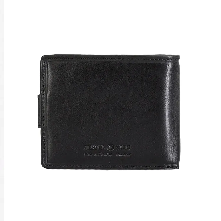 Jekyll & Hide Bifold Wallet with Coin and ID Window - Black