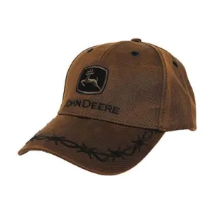 John Deere Oilskin Cap - Brown
