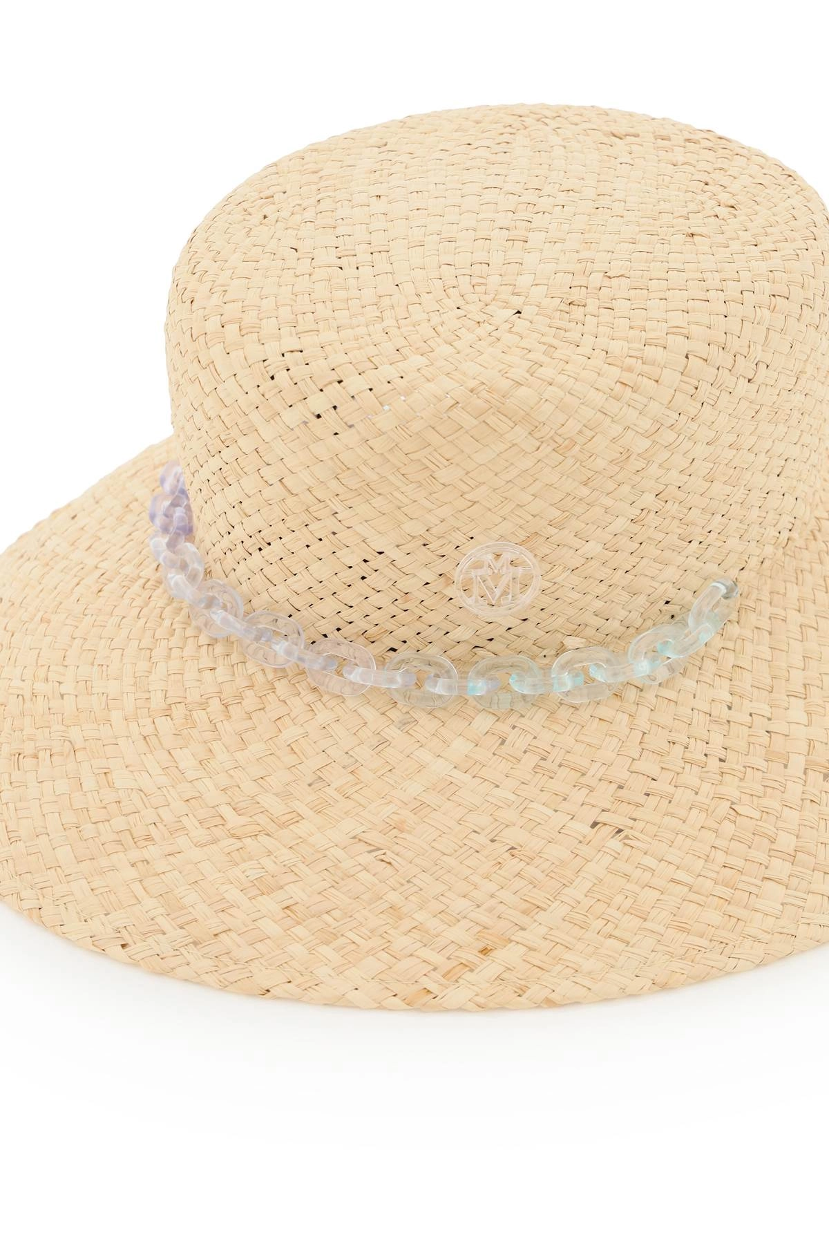 Maison Michel ew Kendall Logo Plaque Cloche Hat