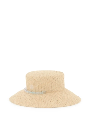 Maison Michel ew Kendall Logo Plaque Cloche Hat