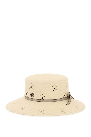 Maison Michel New Kendall Logo Plaque Cloche Hat