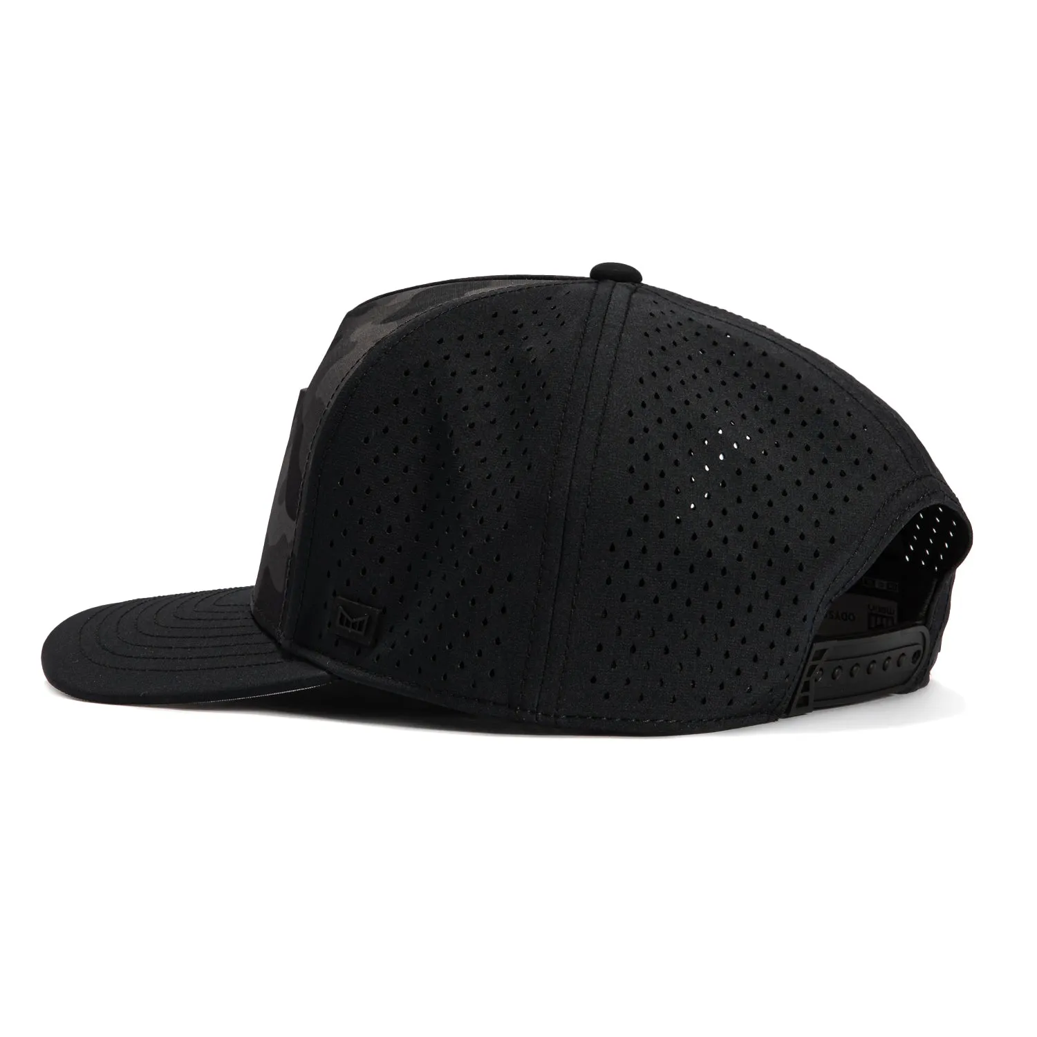 Melin Odyssey Stacked Hydro Snapback Hat - Black. Camo