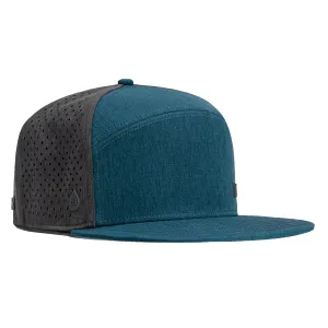 Melin Trenches Icon Hydro Snapback Hat - Heather Ocean. Heather