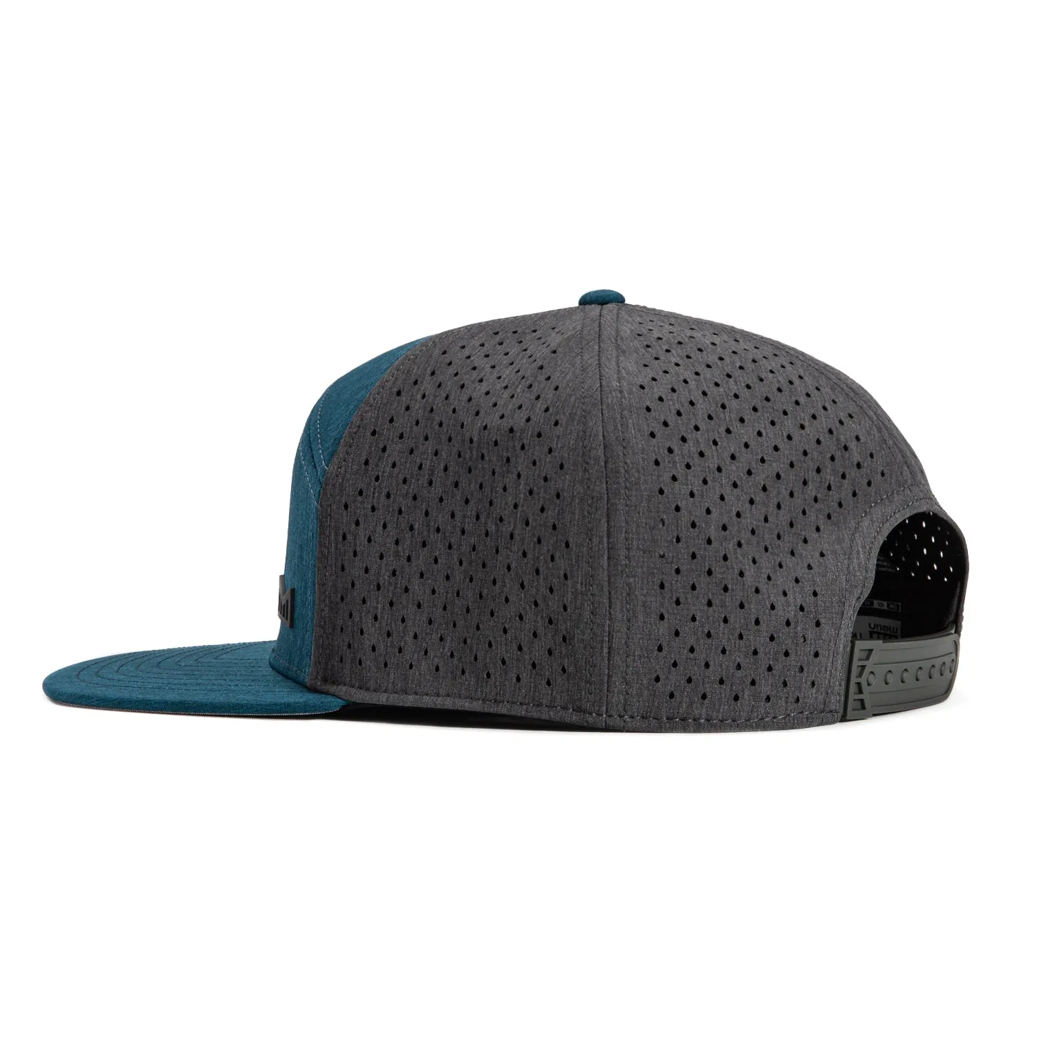 Melin Trenches Icon Hydro Snapback Hat - Heather Ocean. Heather