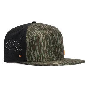 Melin Trenches Icon Hydro Snapback Hat - Realtree. Black