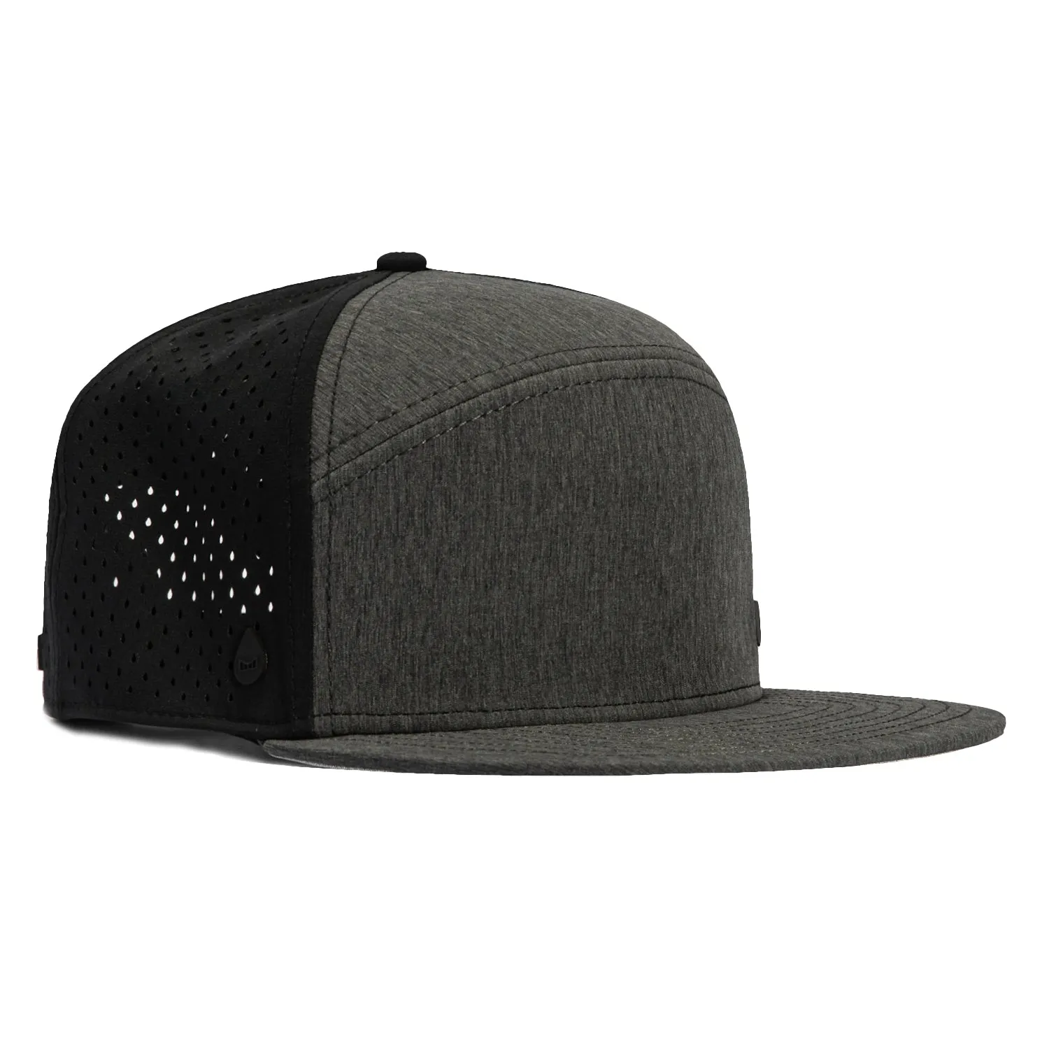 Melin Trenches Icon Hydro Snapback XL Hat - Heather. Black