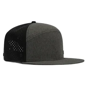 Melin Trenches Icon Hydro Snapback XL Hat - Heather. Black
