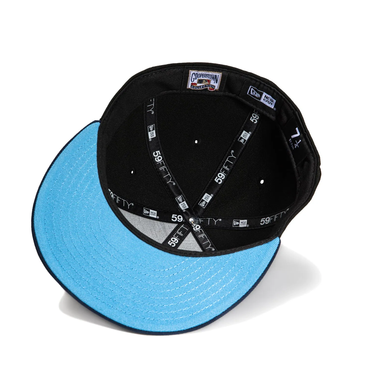New Era 59Fifty Arizona Diamondbacks Inaugural Patch Upside Down Hat - Black. Navy. Light Blue