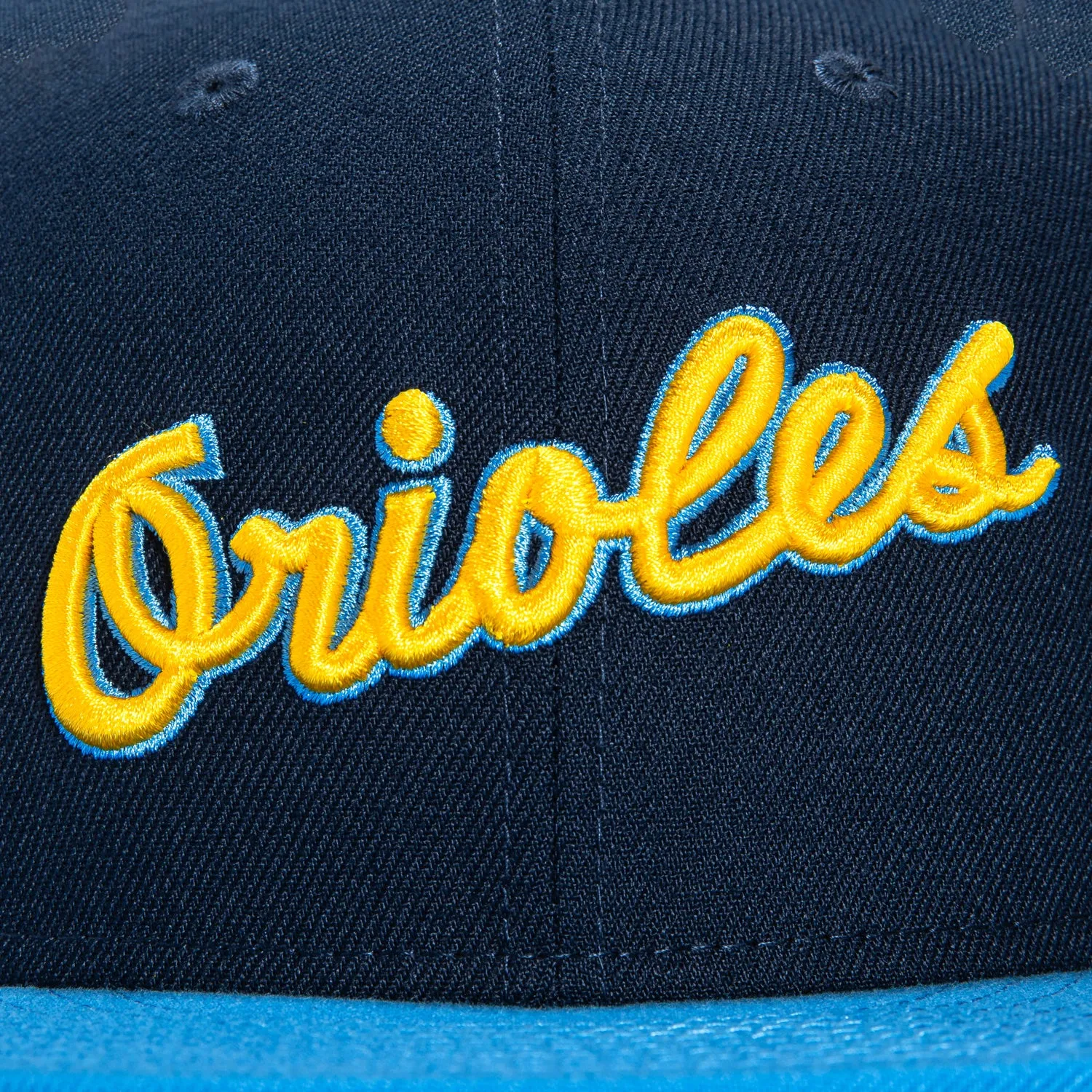 New Era 59Fifty Baltimore Orioles 1966 World Series Champions Patch Word Hat - Navy. Light Blue. Gold