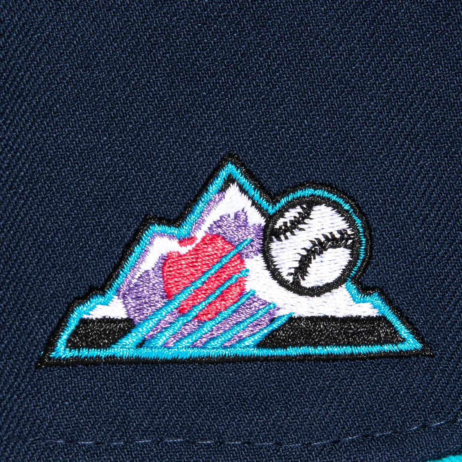 New Era 59Fifty Colorado Rockies City Connect Patch Hat - Navy. Light Blue. Infrared