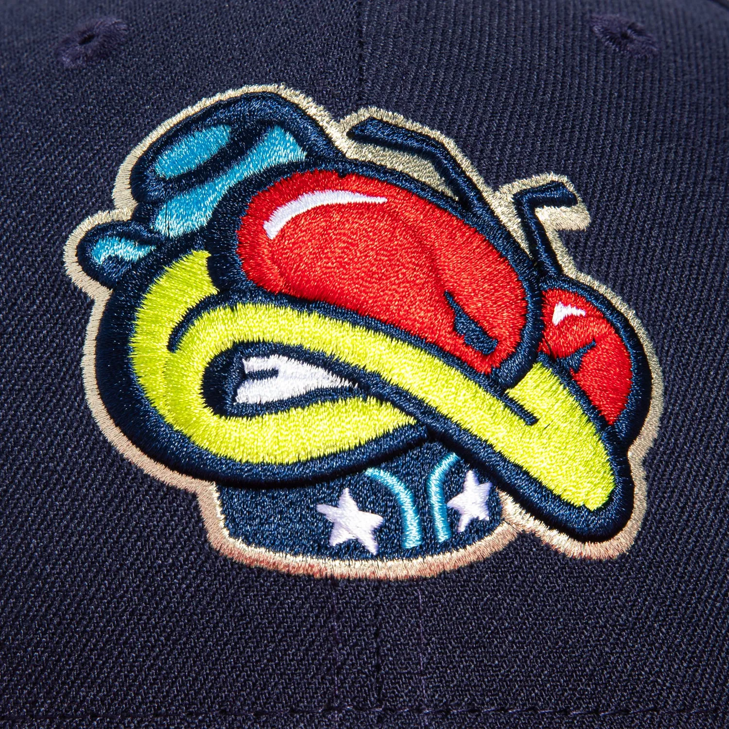 New Era 59Fifty Columbus Blue Jackets Bug Hat - Light Navy. Red