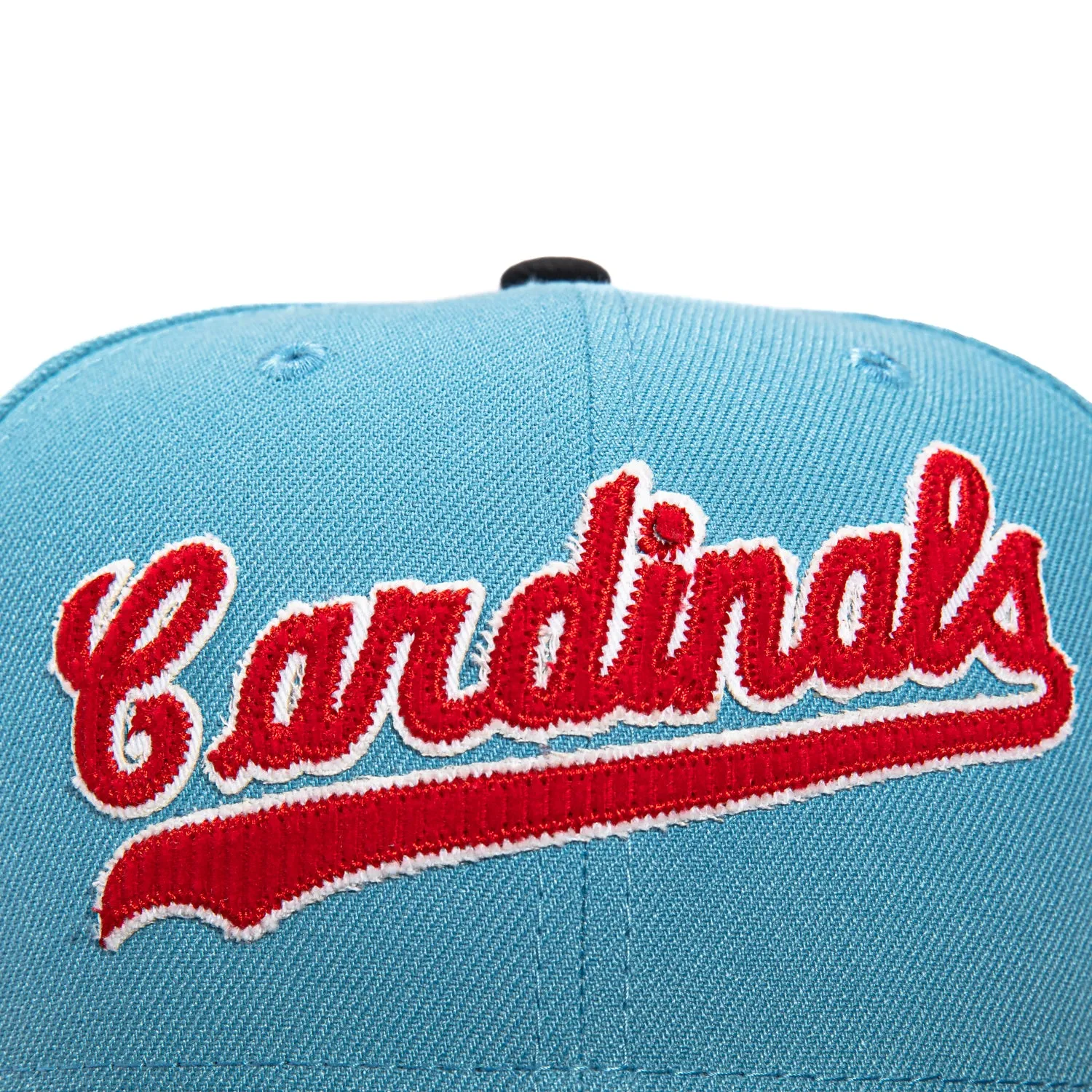 New Era 59Fifty Corduroy Script St Louis Cardinals Inaugural Patch Hat - Light Blue. Navy