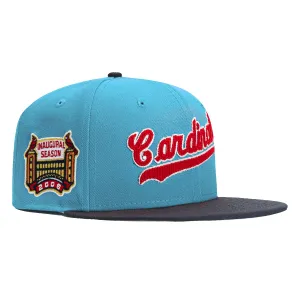 New Era 59Fifty Corduroy Script St Louis Cardinals Inaugural Patch Hat - Light Blue. Navy