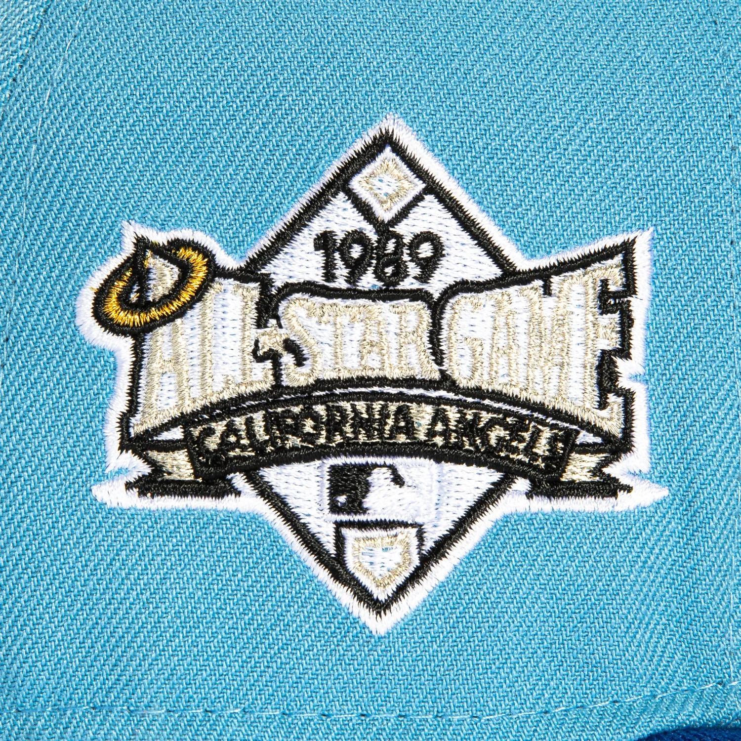 New Era 59Fifty Kansas City Royals 1989 All Star Game Patch Script Hat - Light Blue. Royal