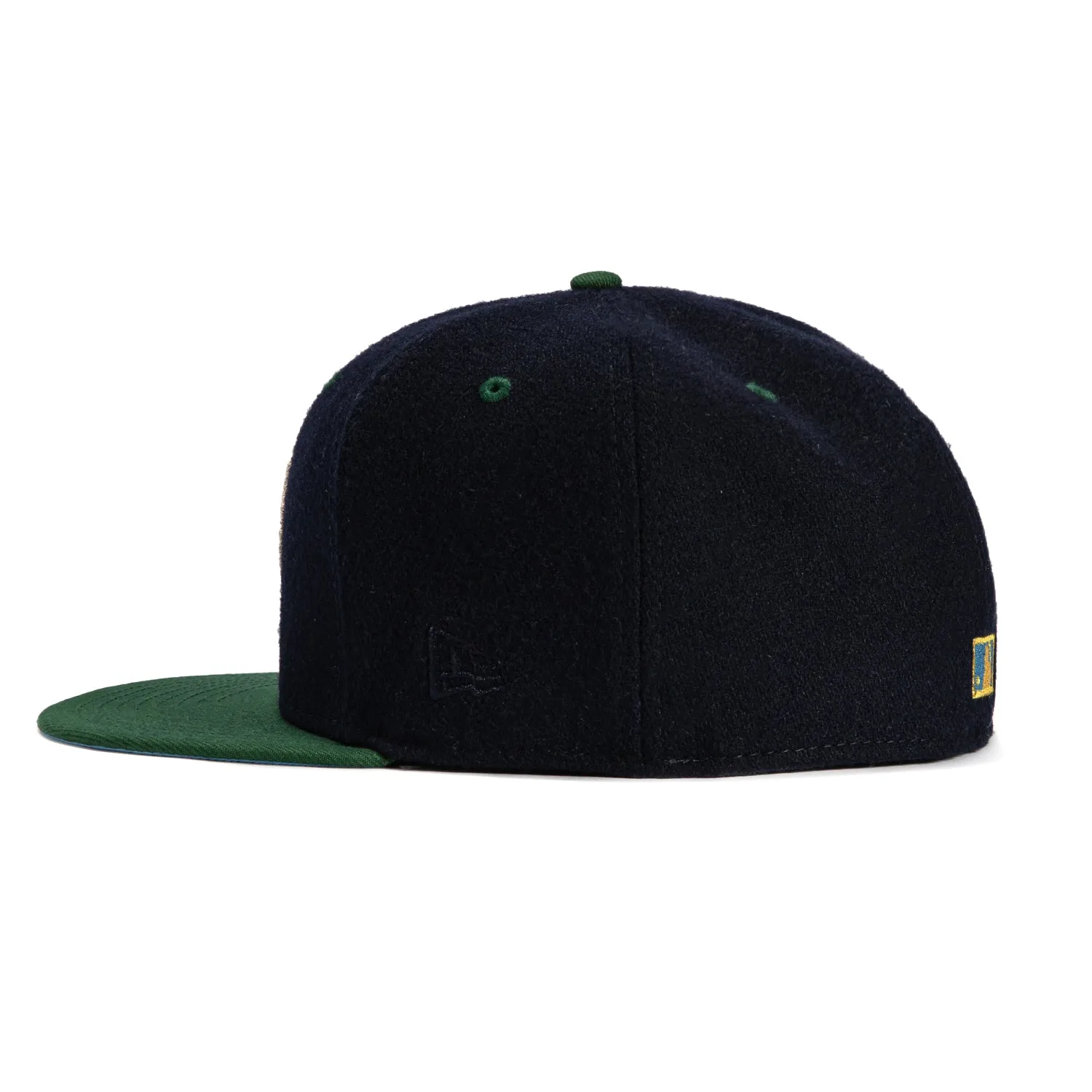 New Era 59Fifty Melton Seattle Mariners 2023 All Star Game Patch Logo Hat - Navy. Green