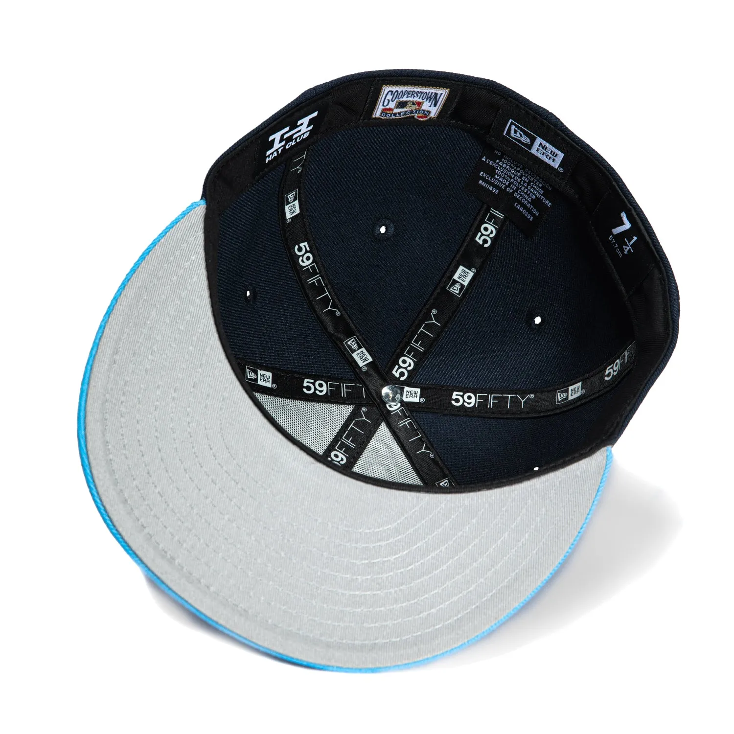 New Era 59Fifty Milwaukee Brewers County Stadium Patch Hat - Navy. Light Blue. Metallic Gold