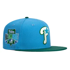 New Era 59Fifty Philadelphia Phillies 1996 All Star Game Patch Alternate Hat - Light Blue. Green