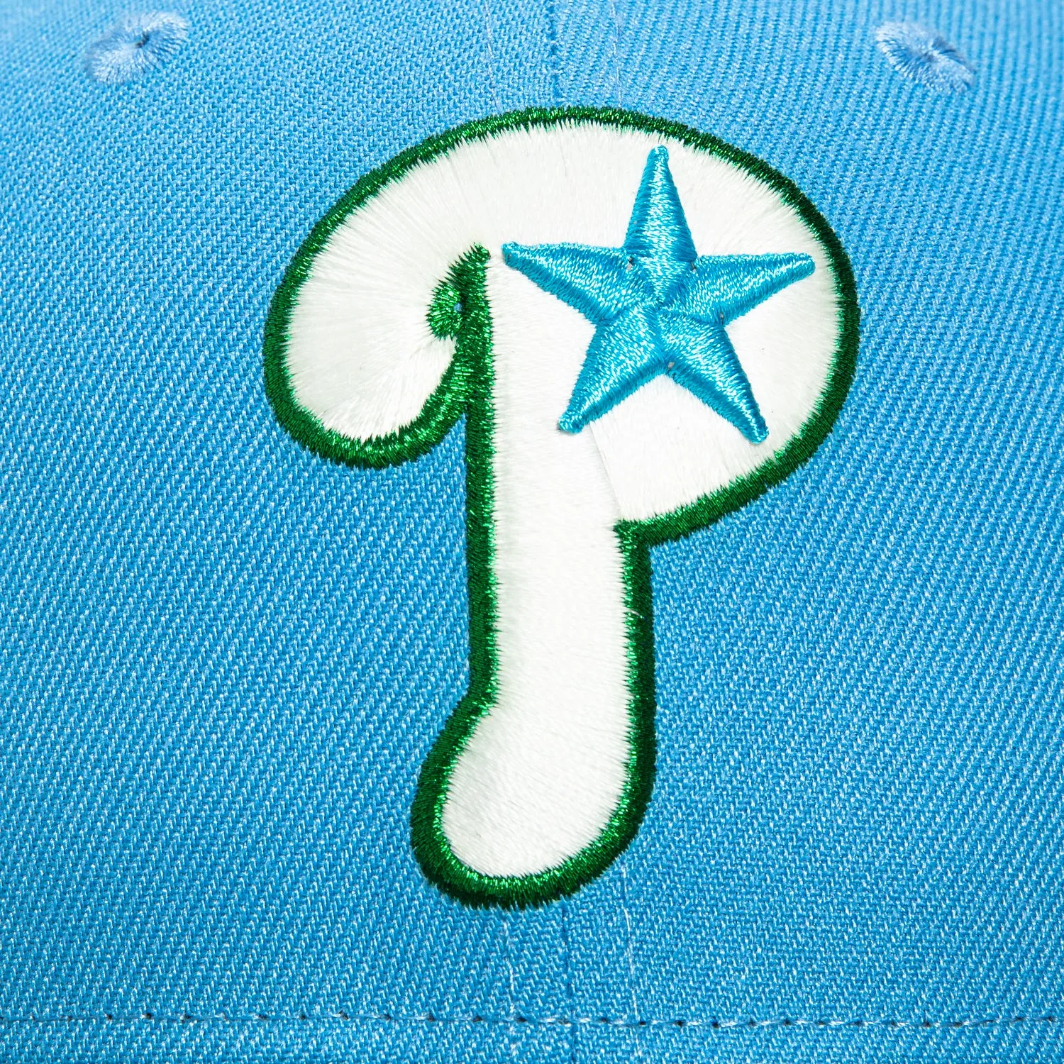 New Era 59Fifty Philadelphia Phillies 1996 All Star Game Patch Alternate Hat - Light Blue. Green