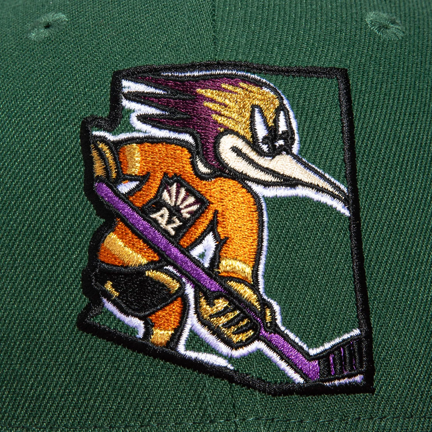 New Era 59Fifty Phoenix Roadrunners 5th Anniversary Patch Hat - Green. Cardinal