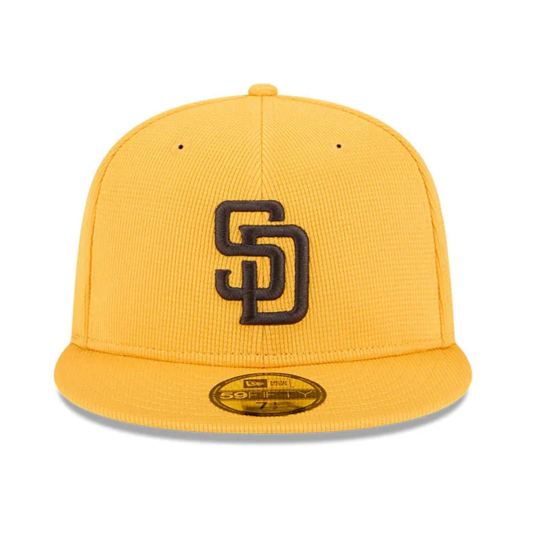 New Era 59Fifty San Diego Padres 2025 Spring Training Patch Hat - Gold