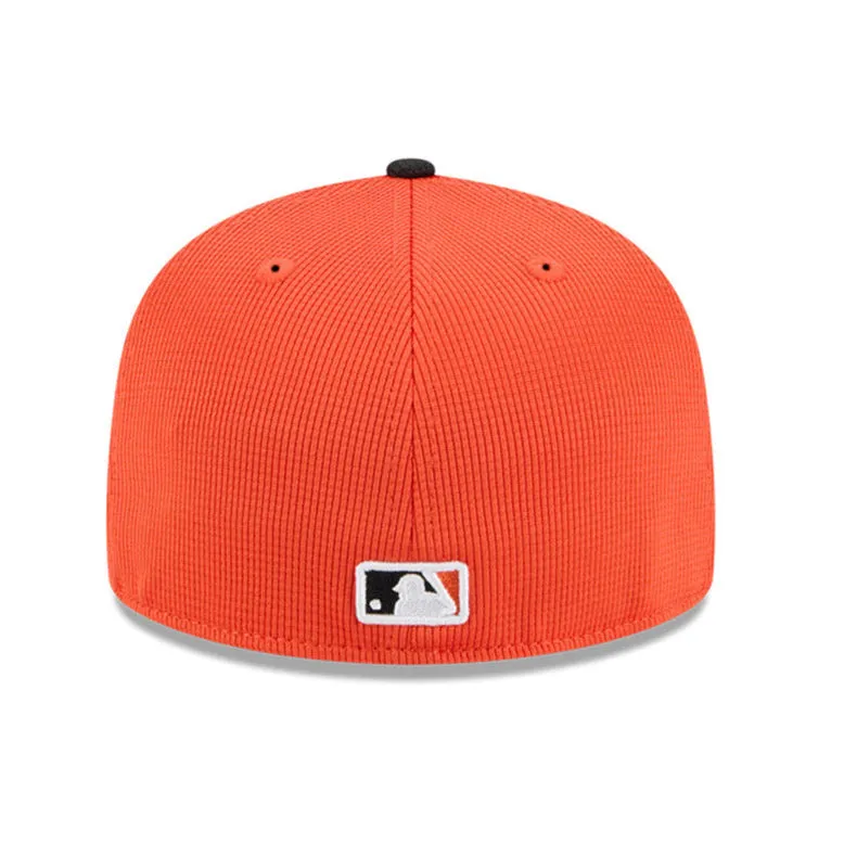 New Era 59Fifty San Francisco Giants 2025 Spring Training Patch Hat - Orange. Black