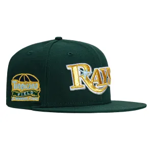 New Era 59Fifty Tampa Bay Rays Tropicana Field Patch Logo Hat - Green