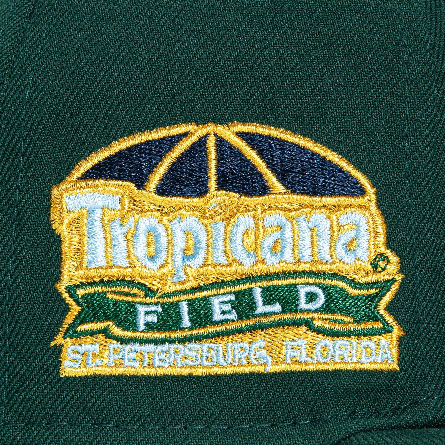 New Era 59Fifty Tampa Bay Rays Tropicana Field Patch Logo Hat - Green
